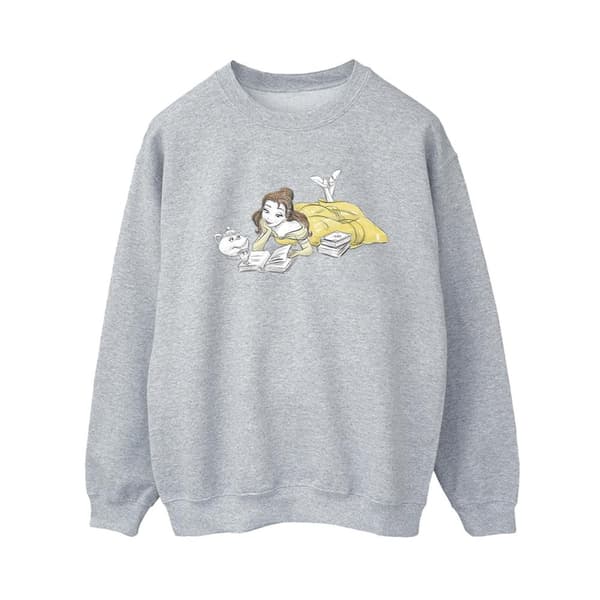Disney Womens/Ladies Beauty And The Beast Belle Reading Sweatshirt