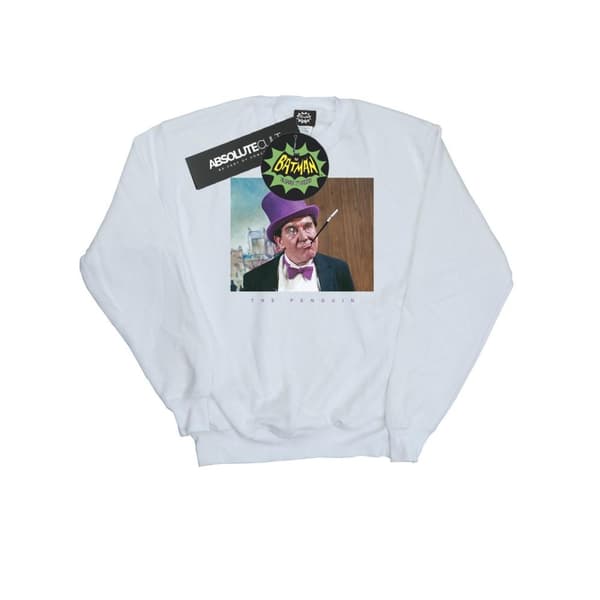 DC Comics Batman TV Series The Penguin Photograph Sweatshirt för flickor White 5-6 Years