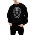 Miniatyrbilde 3 av 5: Marvel Mens Black Panther Head Sweatshirt