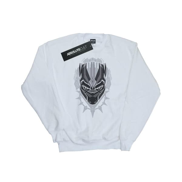 Marvel Mens Black Panther Head Sweatshirt