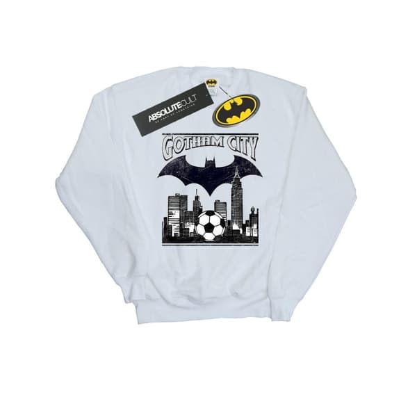 DC Comics Mens Batman Football Gotham City Sweatshirt