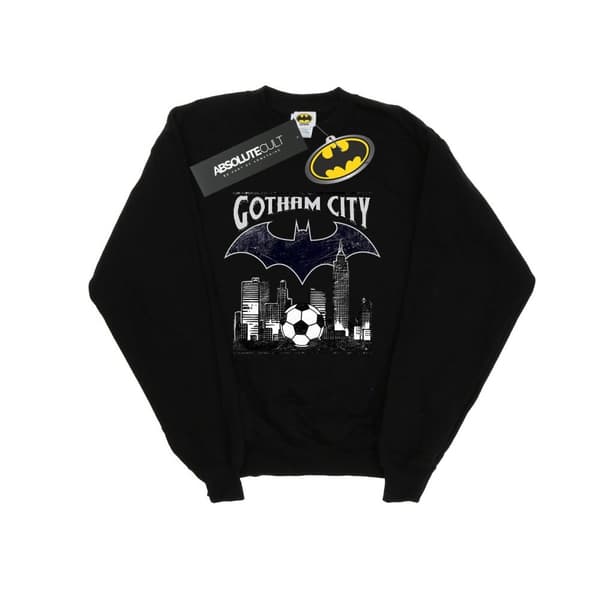 DC Comics Mens Batman Football Gotham City Sweatshirt