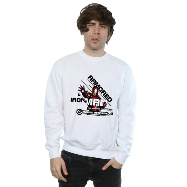 Marvel Mens Avengers Iron Man Armoured Avenger Sweatshirt