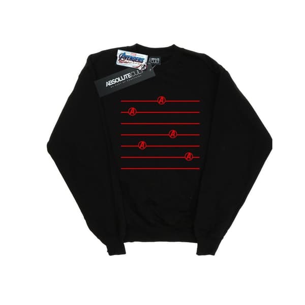Marvel Womens/Ladies Avengers Endgame Logo Stripes Sweatshirt