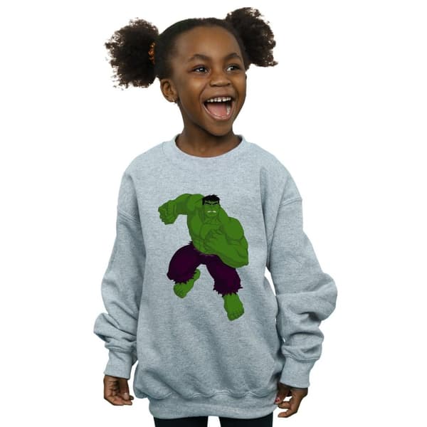 Marvel Girls Hulk Pose Sweatshirt