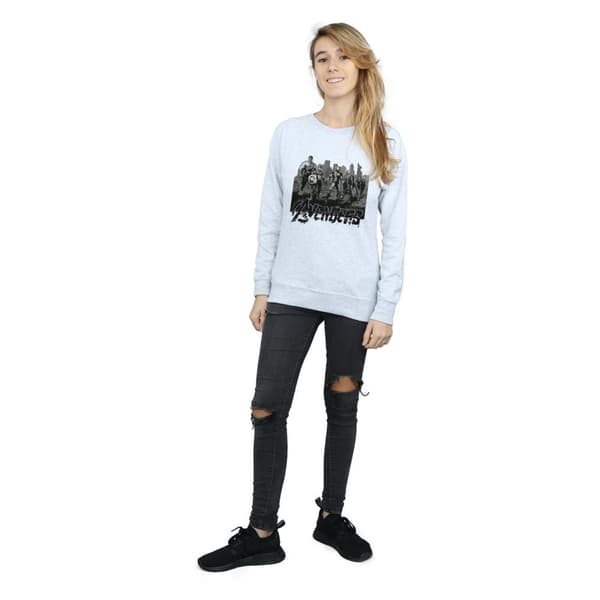 Marvel Womens/Ladies Avengers Mono Team Art Sweatshirt
