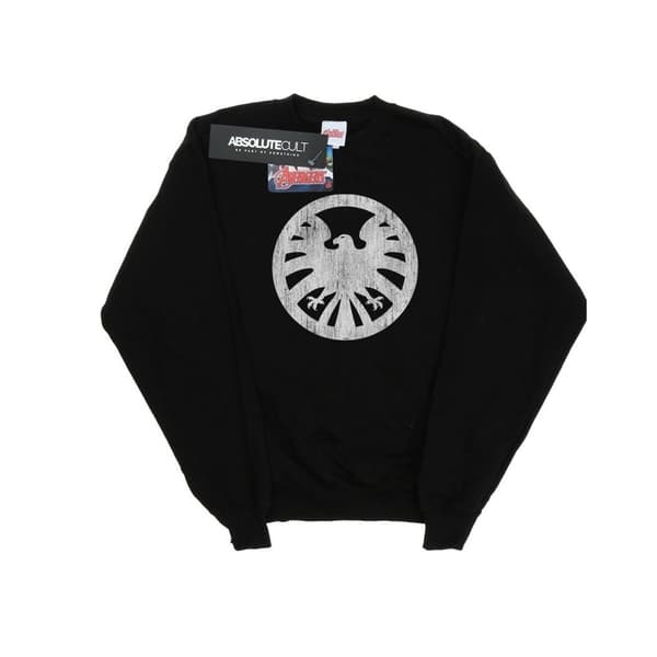 Marvel Dam/Tjej Agents Of SHIELD - Sweatshirt med distressed logotyp