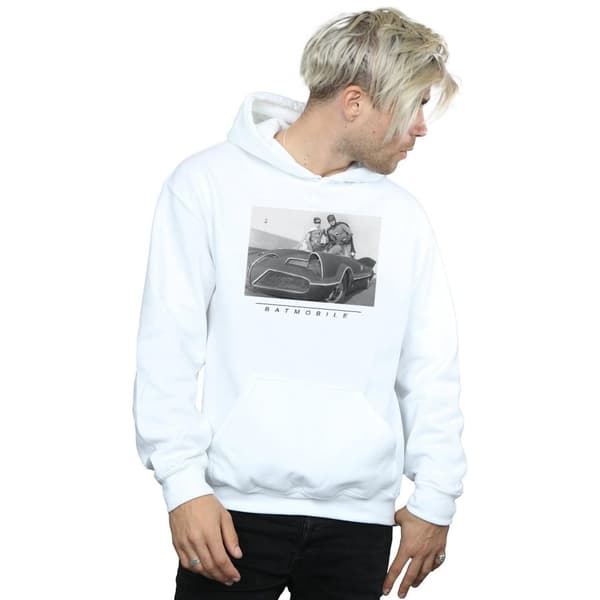 DC Comics Mens Batman TV Series Batmobile Hoodie