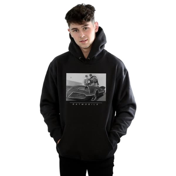 DC Comics Mens Batman TV Series Batmobile Hoodie