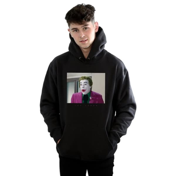 DC Comics Mens Batman TV Series Joker Photograph Hoodie