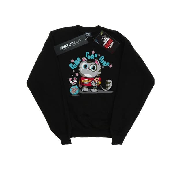 The Big Bang Theory Mens Bazinga Kitty Sweatshirt