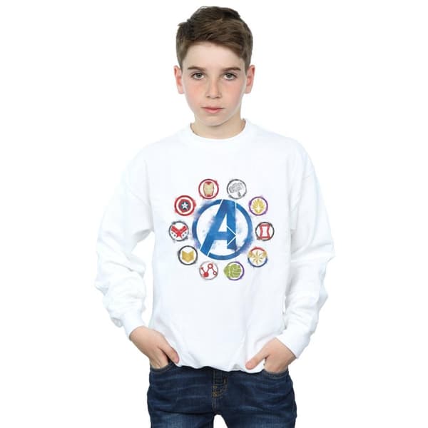 Marvel Boys Avengers Endgame Painted Icons Sweatshirt