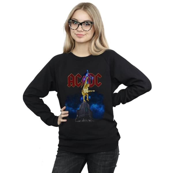 AC/DC Womens/Ladies Stiff Upper Lip Lightning Sweatshirt