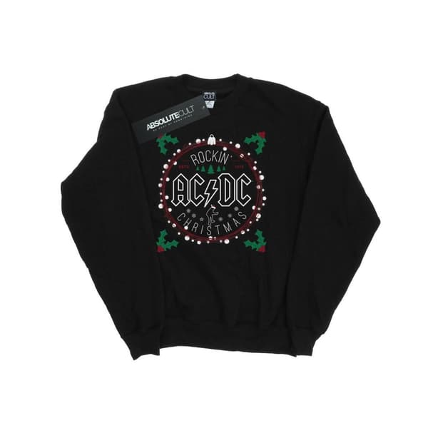 AC/DC Sweatshirt med julcirkel för flickor