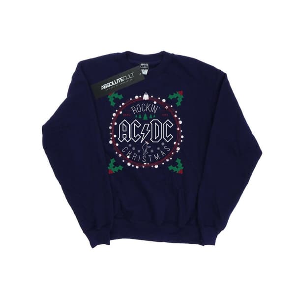 AC/DC Sweatshirt med julcirkel för flickor