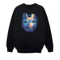 Miniatyrbillede 1 af 3: Marvel Girls Iron Man Distressed Head Sweatshirt