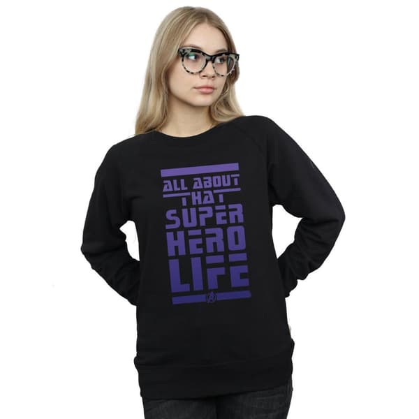 Marvel Womens/Ladies Avengers Endgame Superhero Life Sweatshirt
