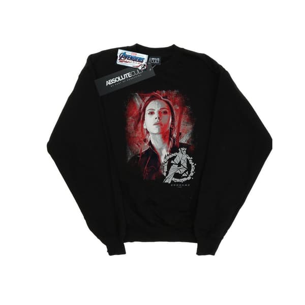 Marvel Boys Avengers Endgame Black Widow Brushed Sweatshirt