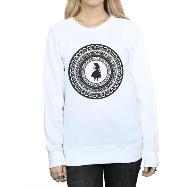 Disney Womens/Ladies Alice In Wonderland Circle Sweatshirt