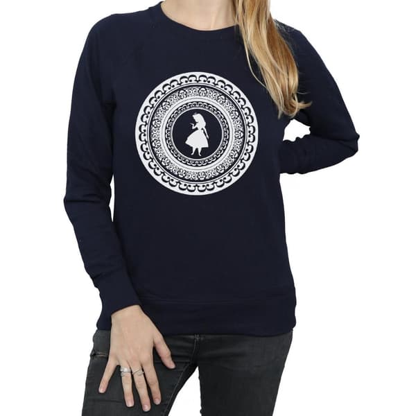 Disney Dam/Tjej Alice In Wonderland Circle Sweatshirt