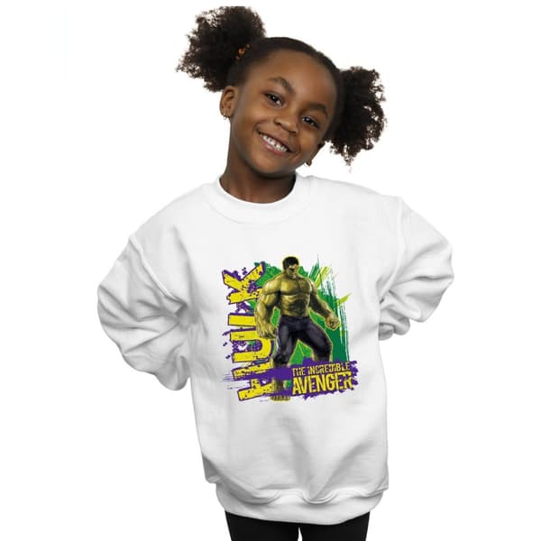 Marvel Girls Avengers Hulk Incredible Avenger Sweatshirt