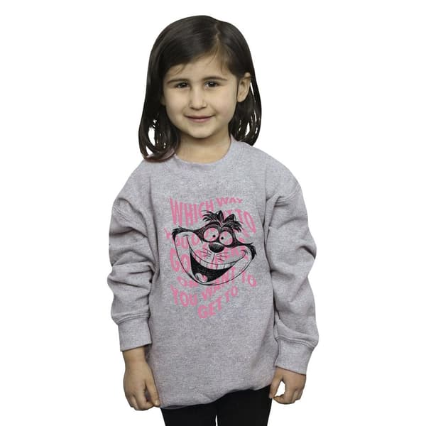 Disney Girls Alice In Wonderland Chesire Cat Sweatshirt