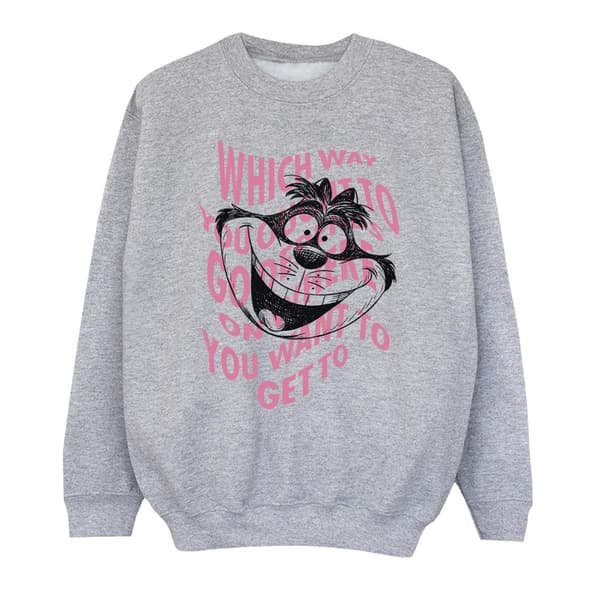 Disney Girls Alice In Wonderland Chesire Cat Sweatshirt