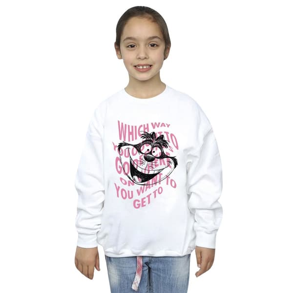 Disney Girls Alice In Wonderland Chesire Cat Sweatshirt