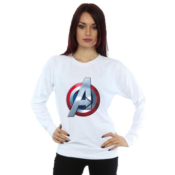 Marvel Sweatshirt med Avengers 3D-logga för damer/kvinnor