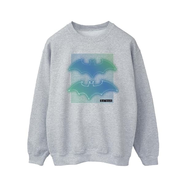 DC Comics Mens Batman Grid Gradient Sweatshirt