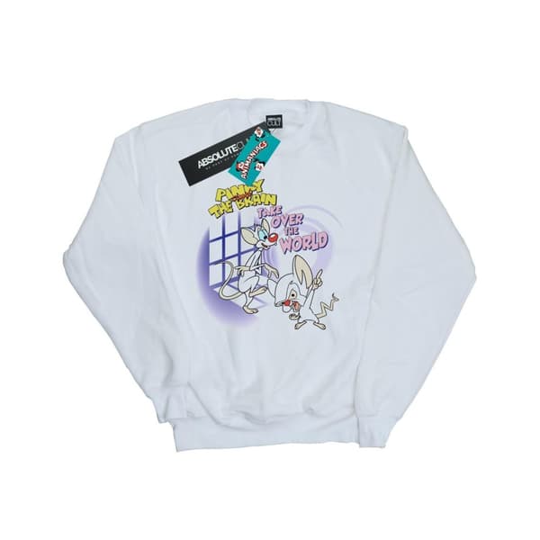Animaniacs Womens/Ladies Pinky And The Brain Take Over The World Sweatshirt