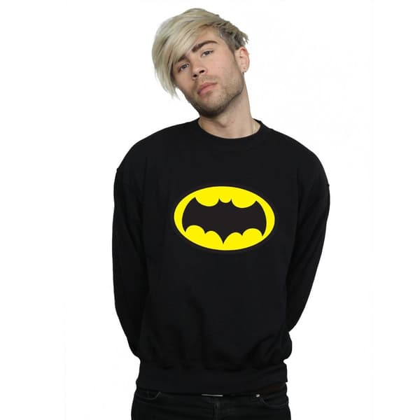 DC Comics Mens Batman TV Series Logo Sweatshirt