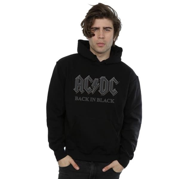 AC/DC Mens Back In Black Hoodie