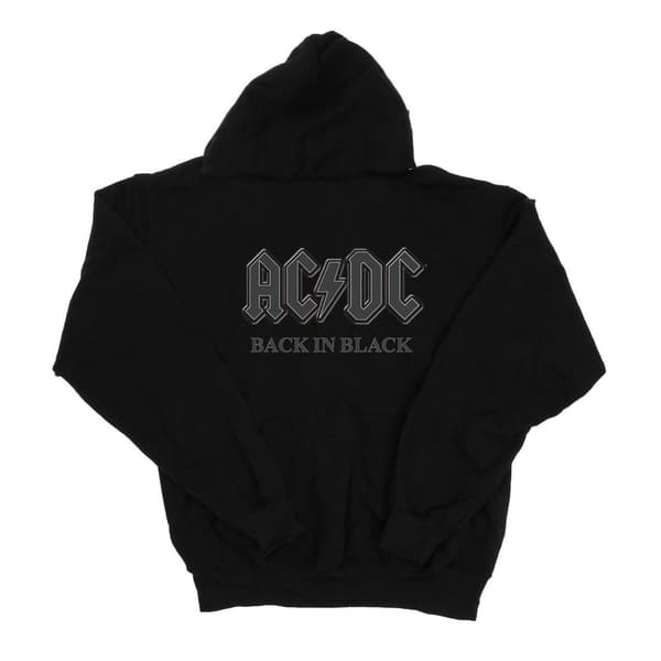 AC/DC Mens Back In Black Hoodie