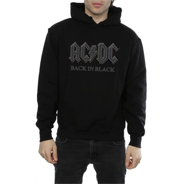 AC/DC Mens Back In Black Hoodie