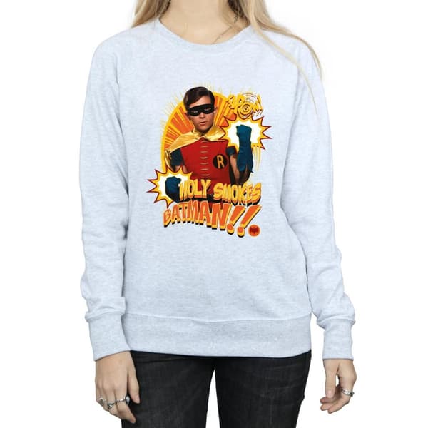 DC Comics Dam/kvinnor Batman TV Series Holy Smokes Sweatshirt