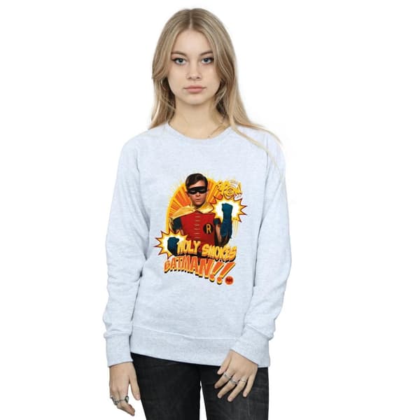 DC Comics Dam/kvinnor Batman TV Series Holy Smokes Sweatshirt