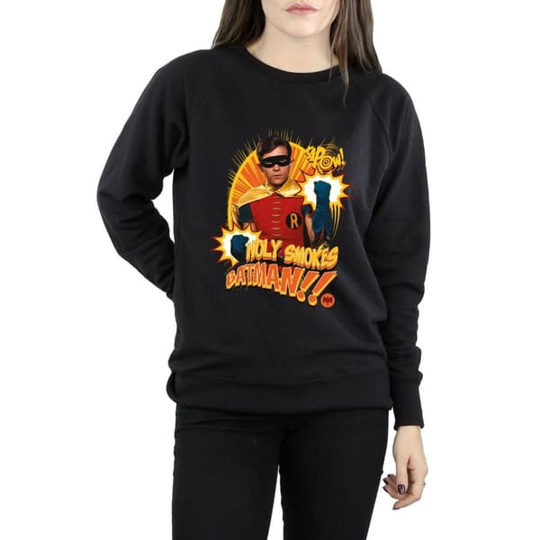 DC Comics Dam/kvinnor Batman TV Series Holy Smokes Sweatshirt