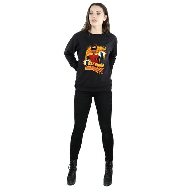 DC Comics Dam/kvinnor Batman TV Series Holy Smokes Sweatshirt