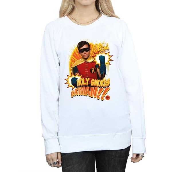 DC Comics Dam/kvinnor Batman TV Series Holy Smokes Sweatshirt