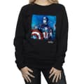 Miniatyrbillede 3 af 5: Marvel Womens/Ladies Captain America Art Sweatshirt