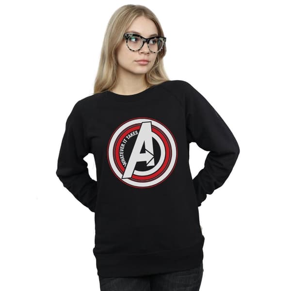 Marvel Dam/Tjej Avengers Endgame Whatever It Takes Symbol Sweatshirt