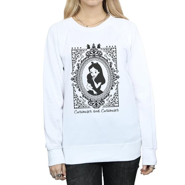Disney Dam/Tjej Alice In Wonderland Frame Sweatshirt