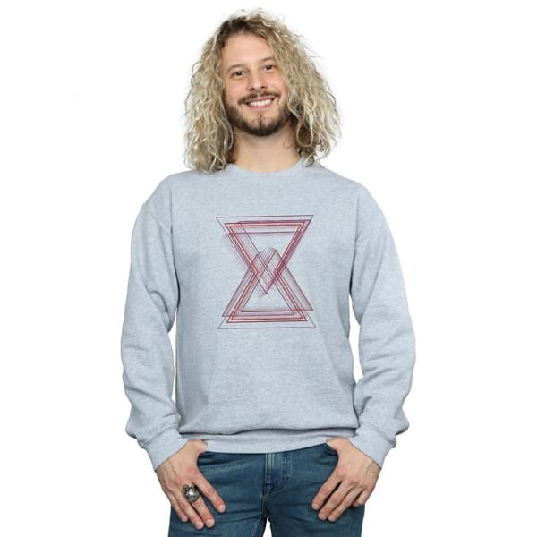Marvel Mens Avengers Infinity War Black Widow Lines Sweatshirt