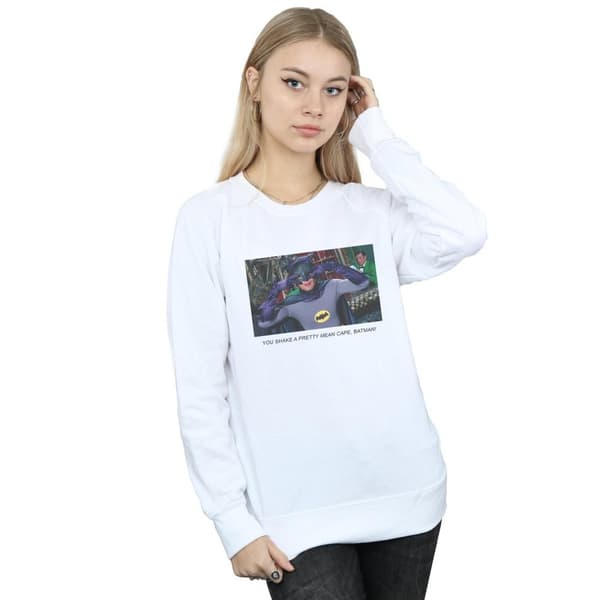 DC Comics Womens/Ladies Batman TV Series Mean Cape Sweatshirt