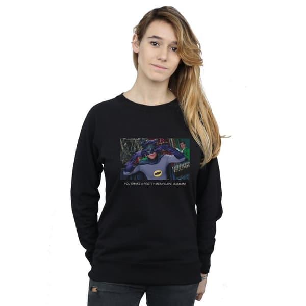 DC Comics Womens/Ladies Batman TV Series Mean Cape Sweatshirt
