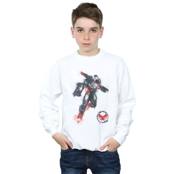 Marvel Sweatshirt med målad krigsmaskin från Avengers Endgame för pojkar