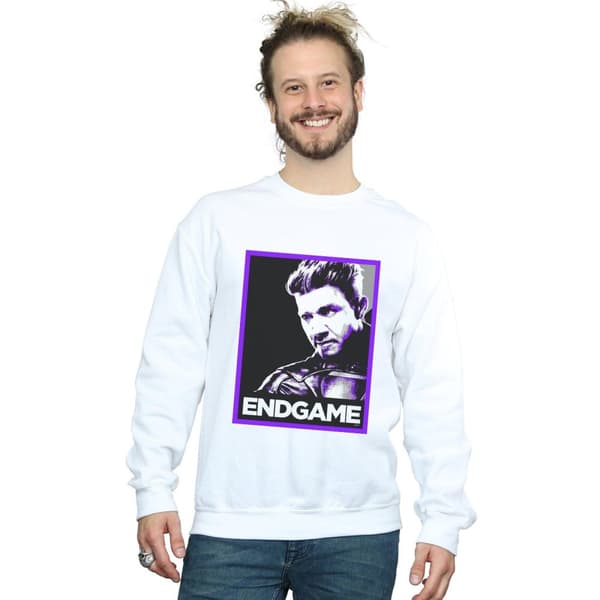 Marvel Mens Avengers Endgame Hawkeye Poster Sweatshirt