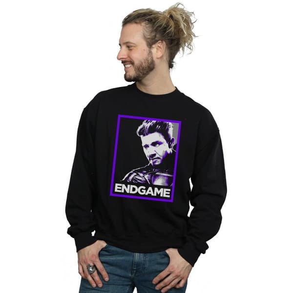 Marvel Mens Avengers Endgame Hawkeye Poster Sweatshirt