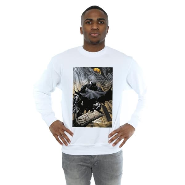 DC Comics Mens Batman Night Gotham City Sweatshirt